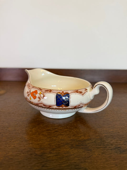 Vintage Alfred Meakin Floral Gravy Boat