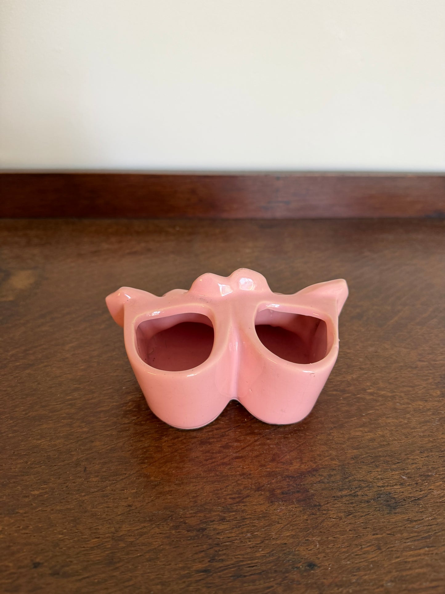 Vintage Pink Baby Bootie Planter