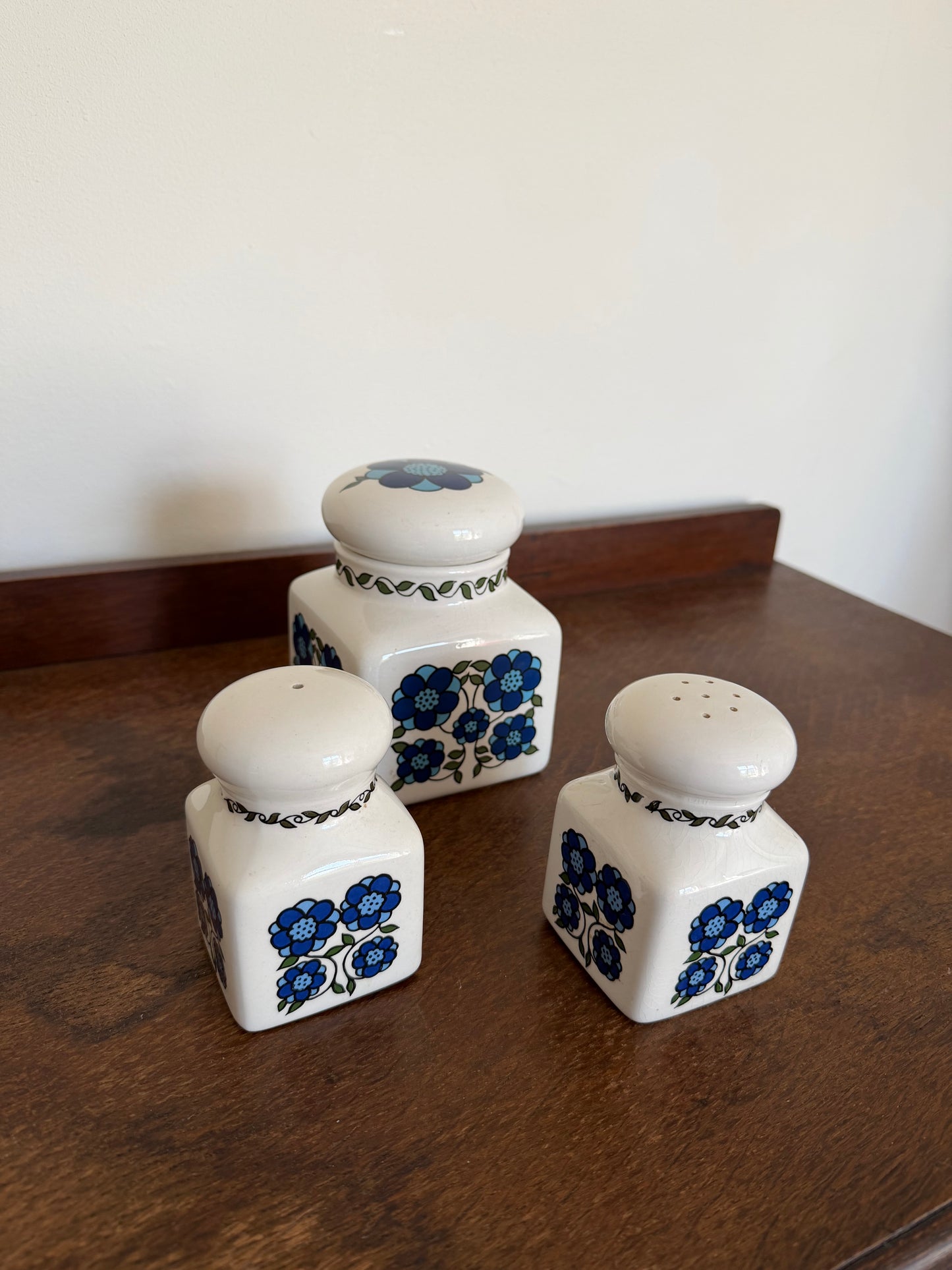 Vintage 1970s Taunton Vale Pottery Canister Set