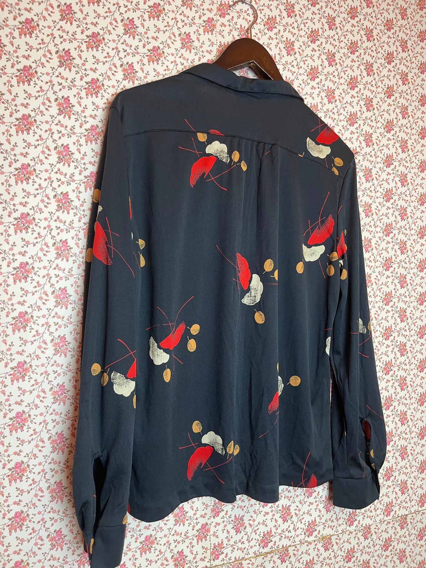 Vintage 1970s Pattern Blouse