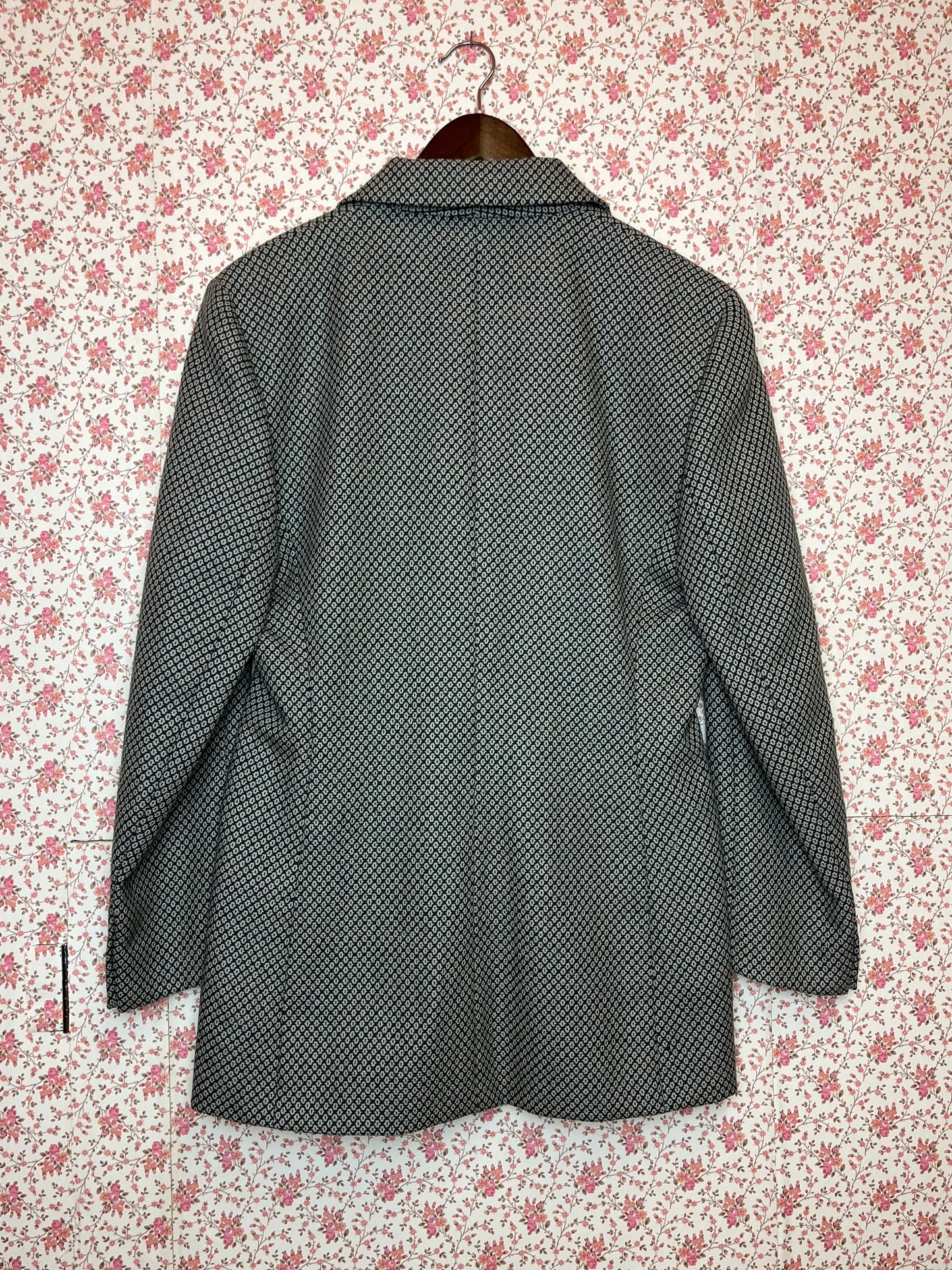 Vintage Jaeger Wool Jaquard Single Breasted Blazer