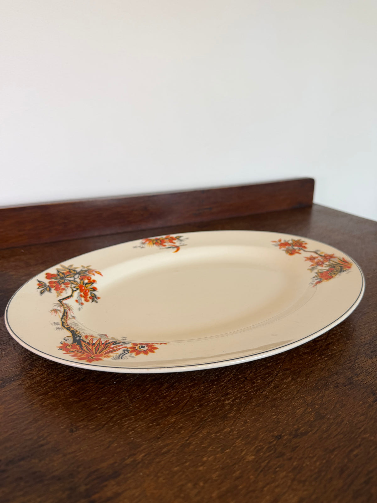 Vintage Made in England Floral Serving Platter