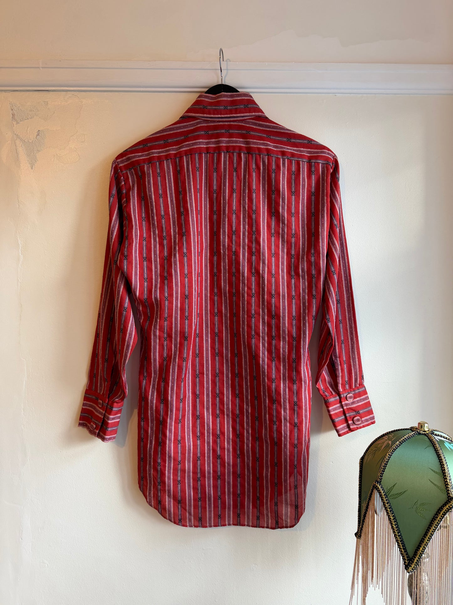 Vintage 1970s Woven Hawaiian Shirt