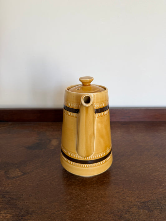 Vintage Sadler Mustard Coffee Pot