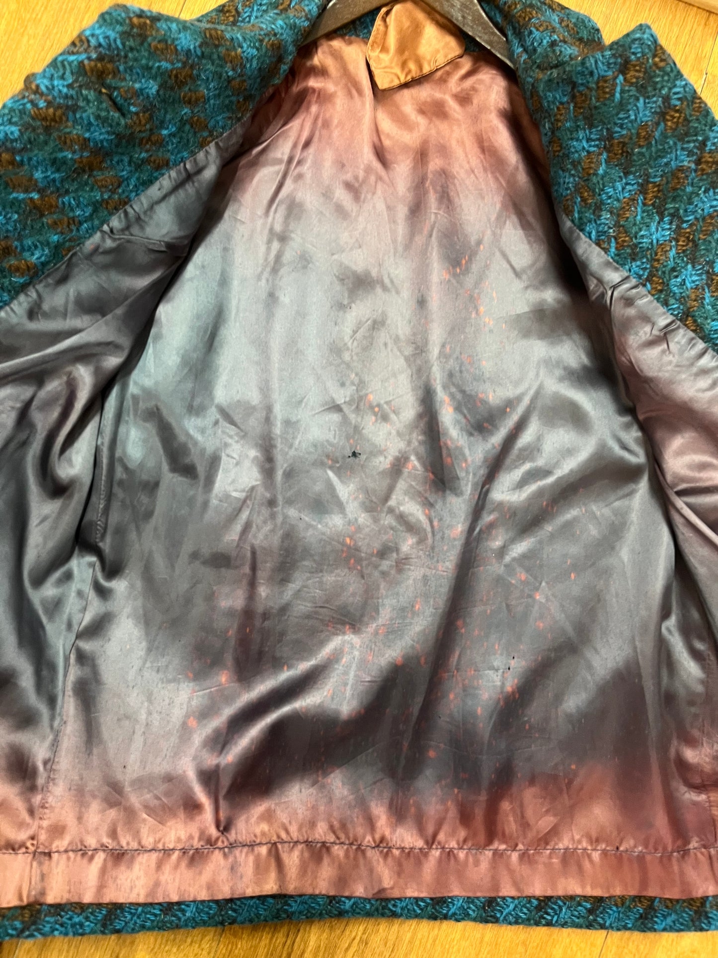 Vintage Original 1940s Hand Tailored Wool Tweed Jacket and Skirt Suit Set