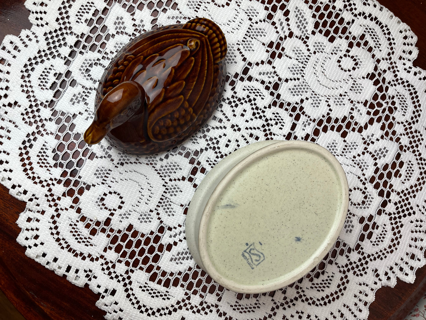 Vintage Made in Portugal Duck Terrine Dish