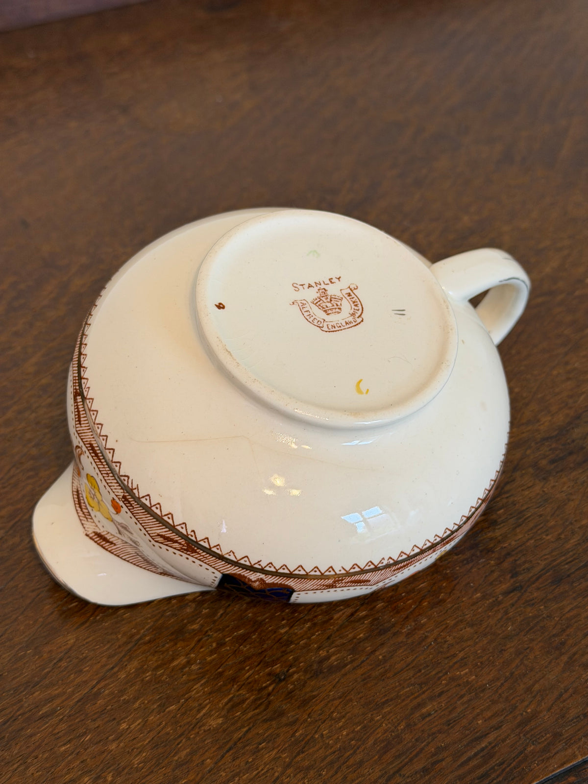 Vintage Alfred Meakin Floral Gravy Boat