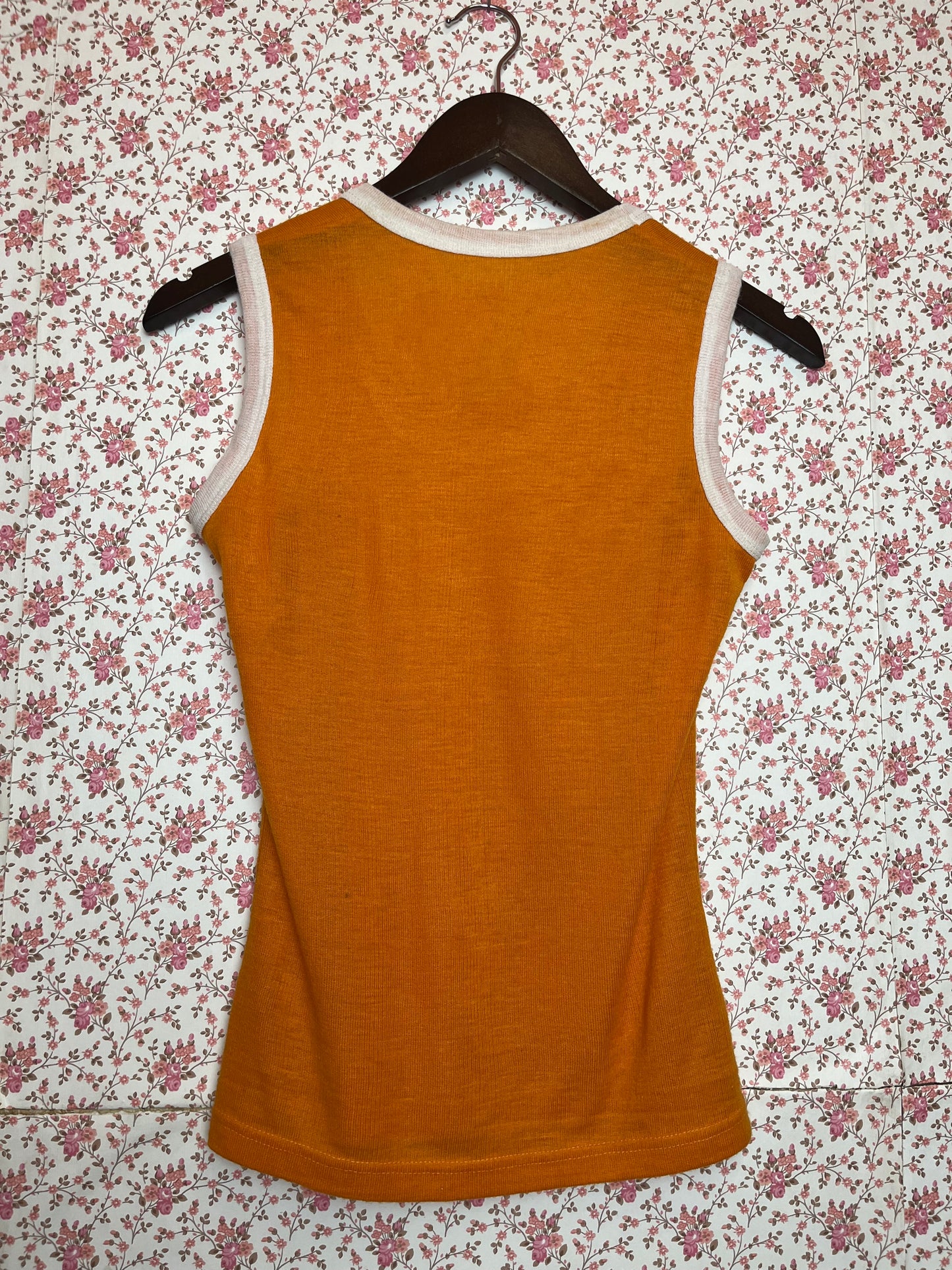 Vintage Original 1970s Orange Tank Top
