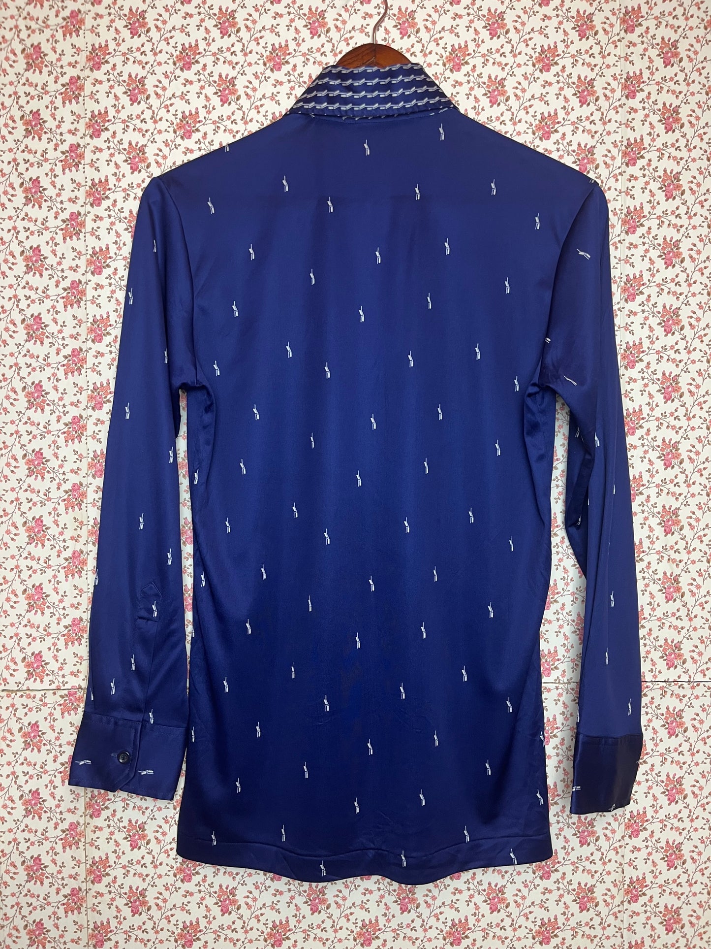 Vintage 1970s Japanese Dagger Collar Popover Shirt