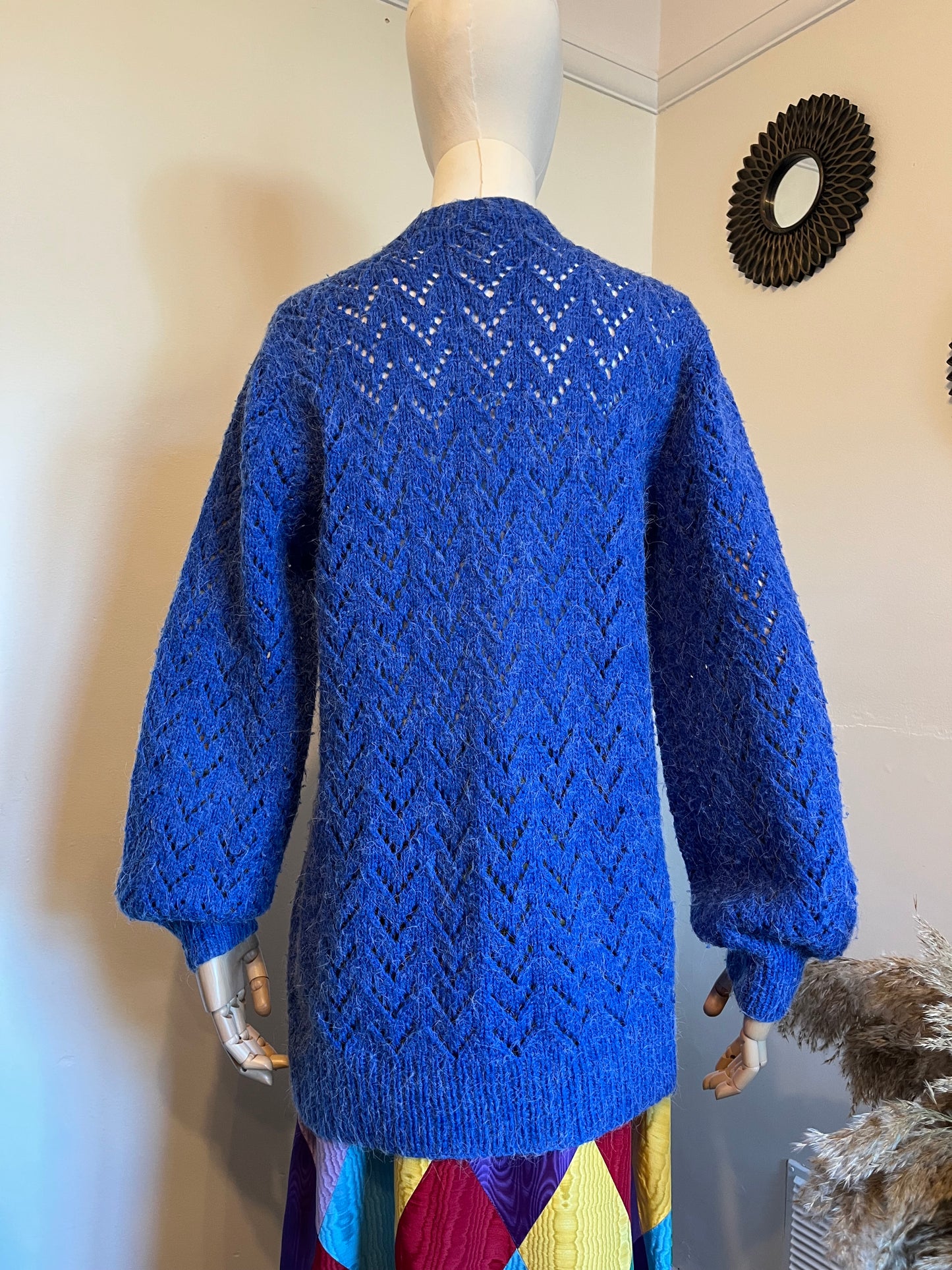 Vintage Hand Knitted Mohair Cardigan