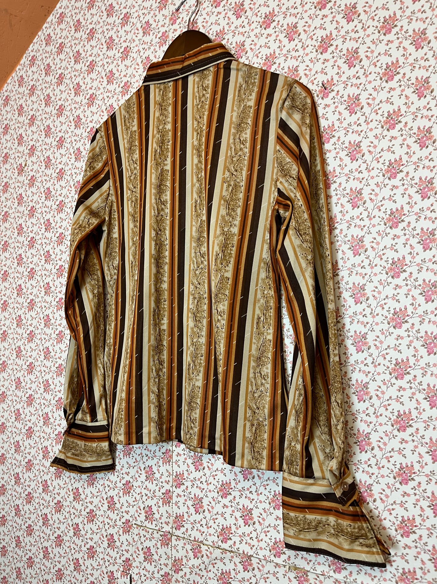 Vintage 1970s Pattern Popover Shirt