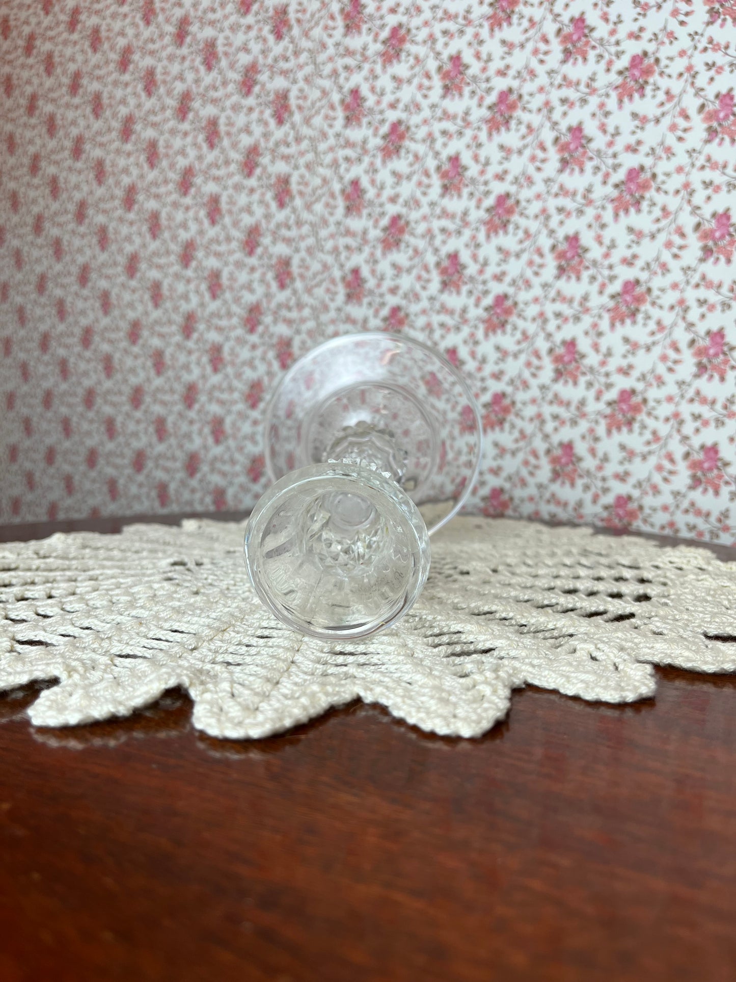 Vintage Crystal Candle Holder