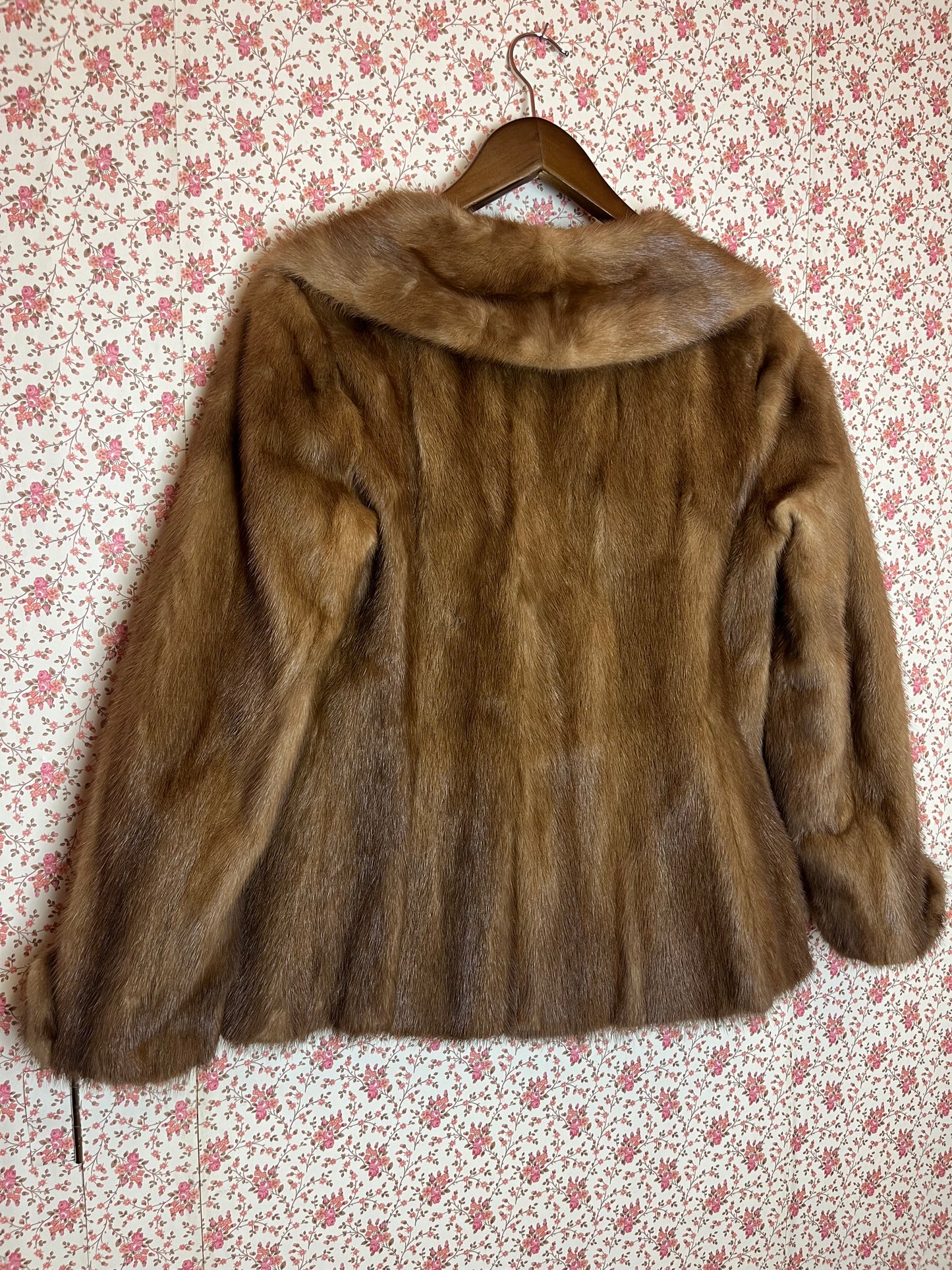 Vintage 1960s Mink Stole Blazer Coat