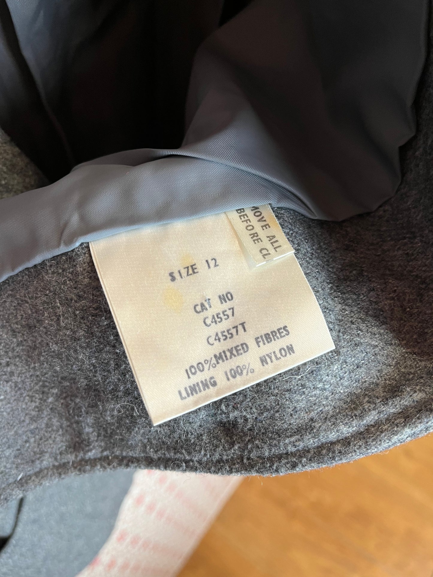 Vintage 1960s Grey Single Breasted Blazer & Skirt Suit Set