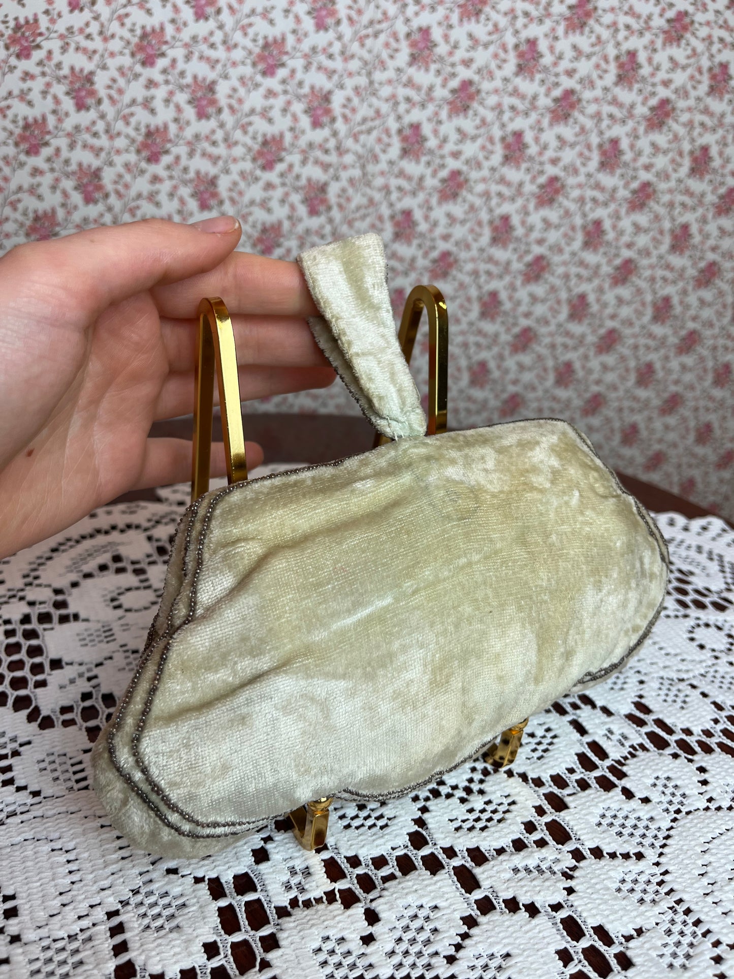 Vintage 1920s Silk Velvet Purse