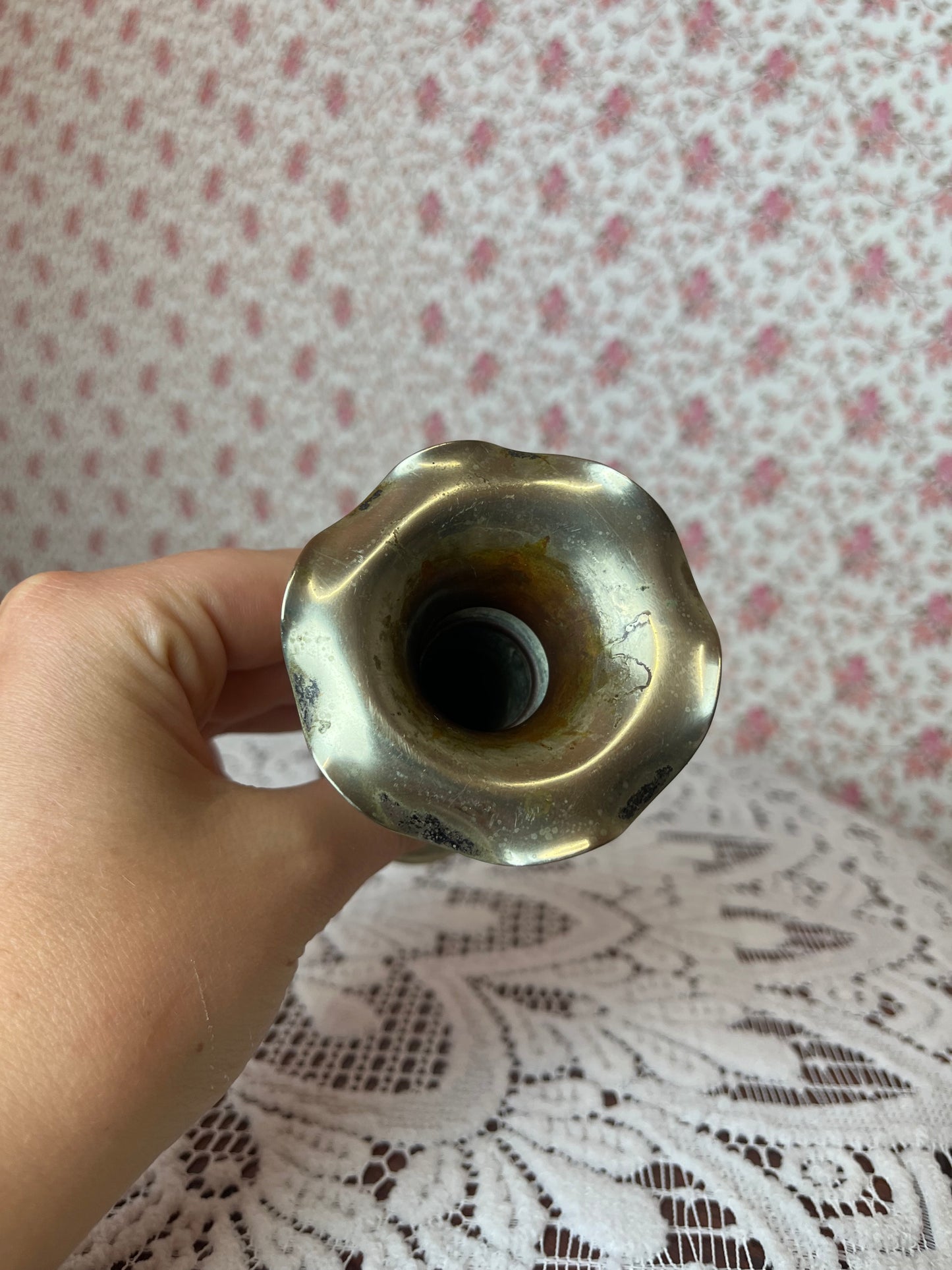 Vintage EPNS Fluted Bud Vase