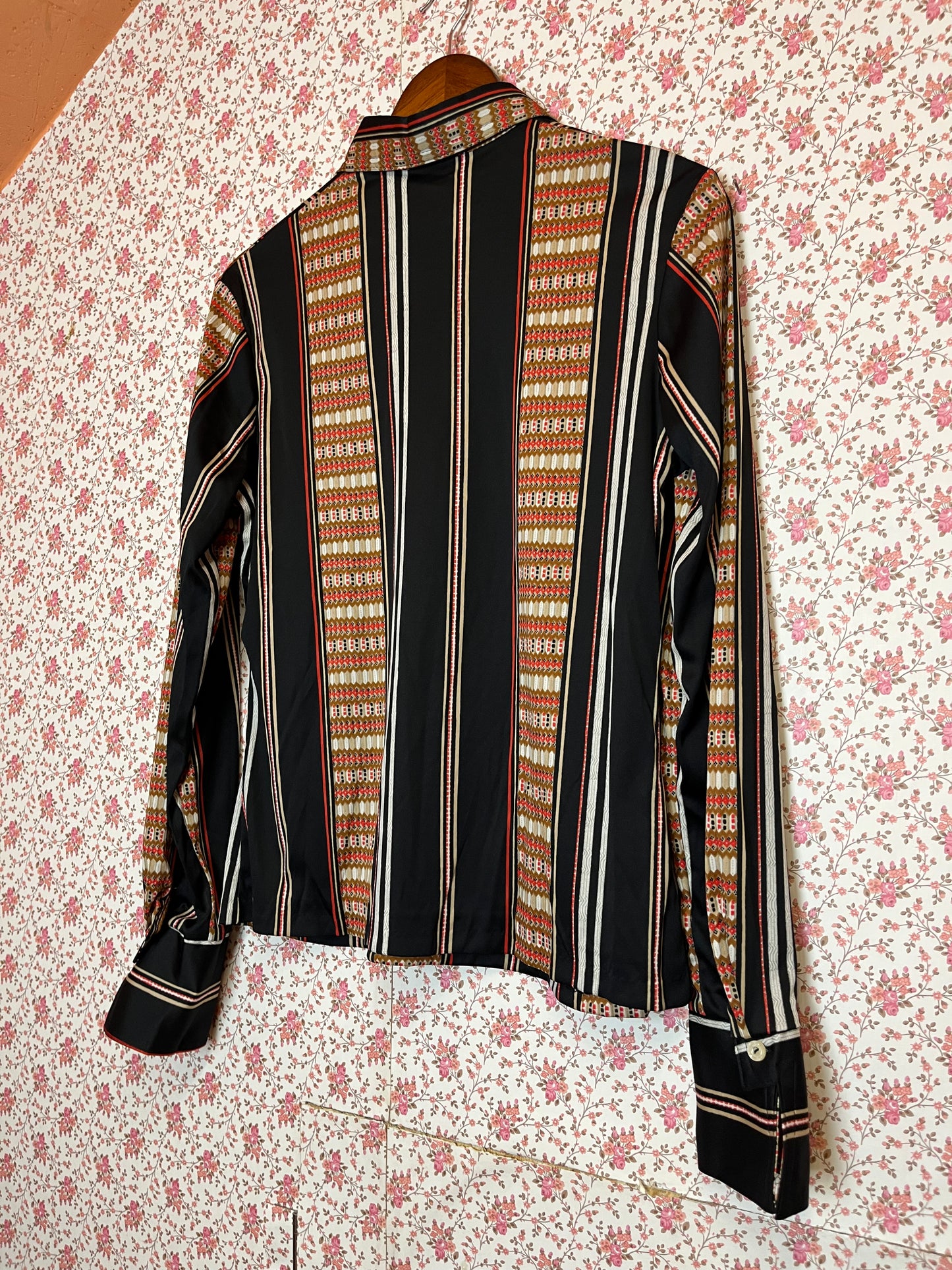 Vintage 1970s Stripe Popover Shirt