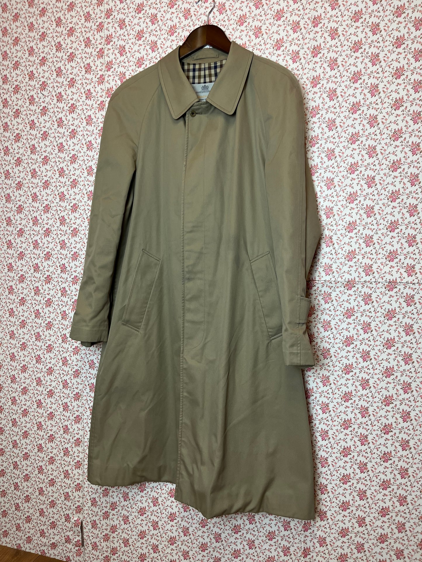 Vintage Aquascutum Aqua 5 Beige Rainproof Mac