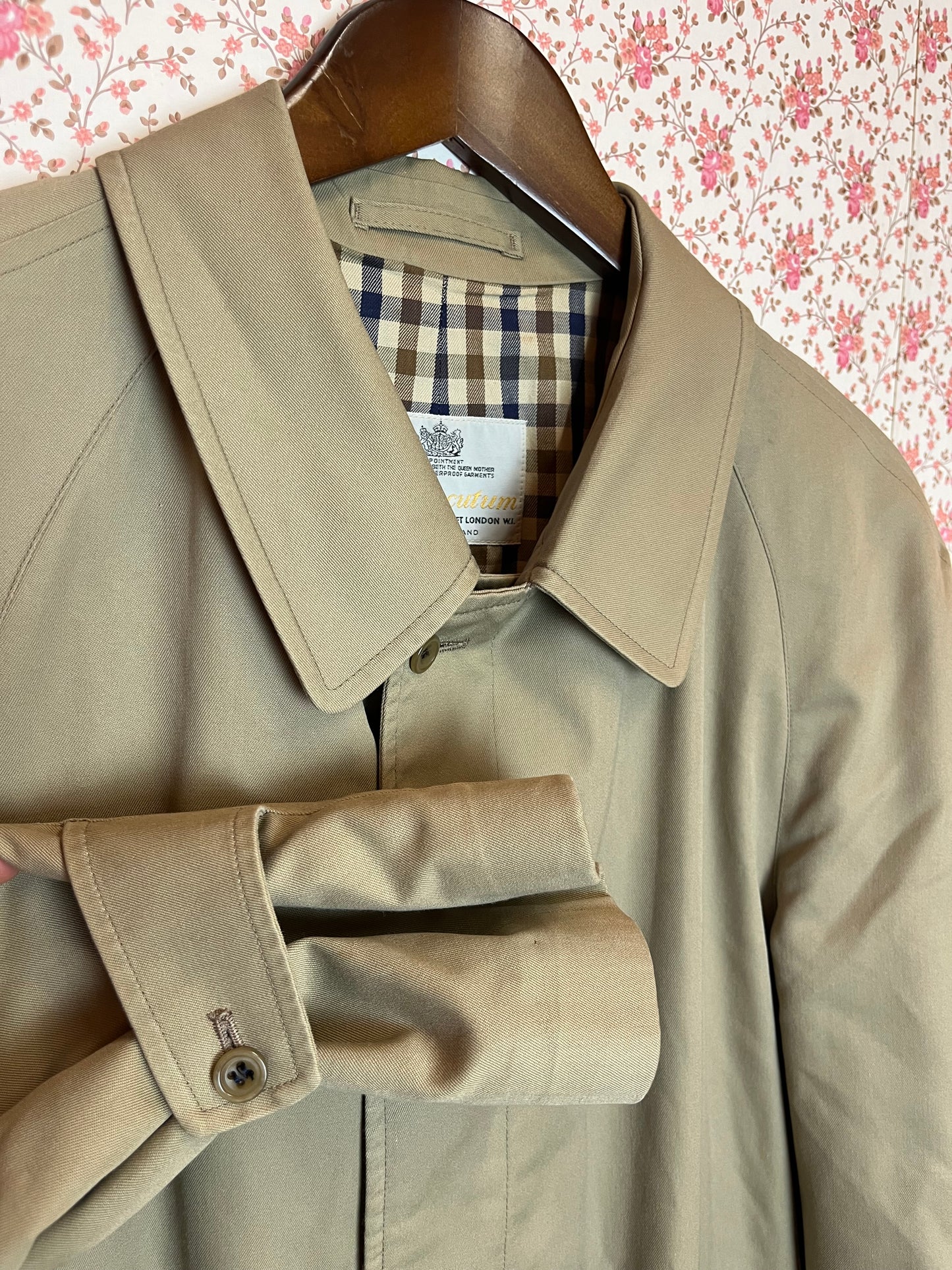 Vintage Aquascutum Aqua 5 Beige Rainproof Mac