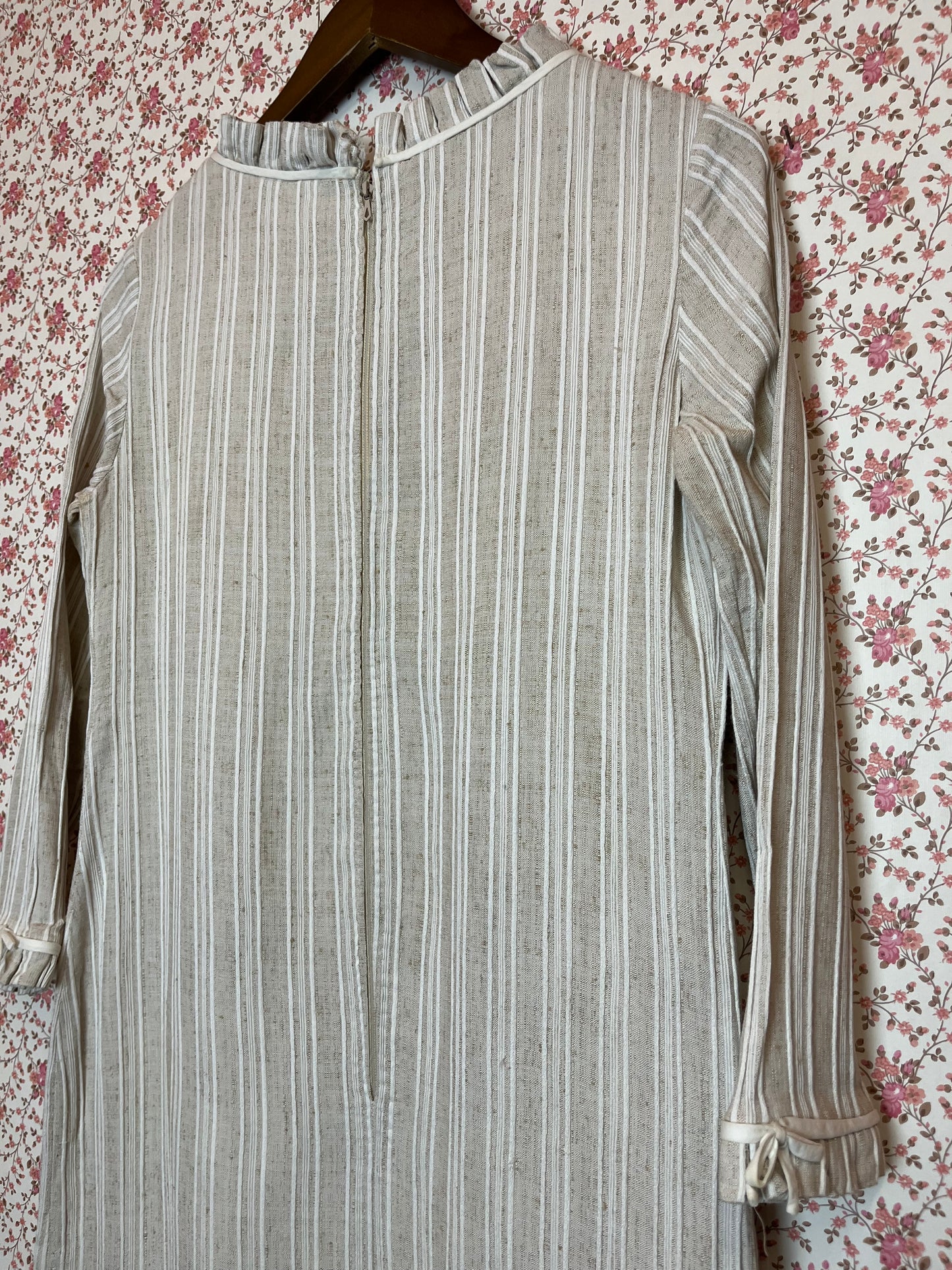 Vintage 1960s Handmade Twill Mod Dress