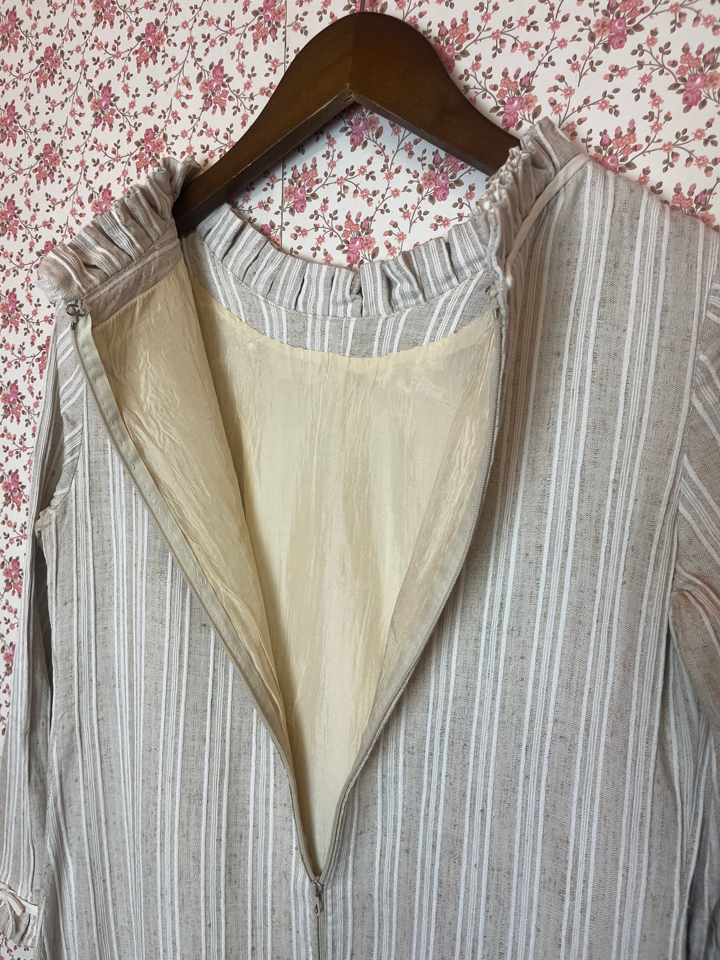 Vintage 1960s Handmade Twill Mod Dress