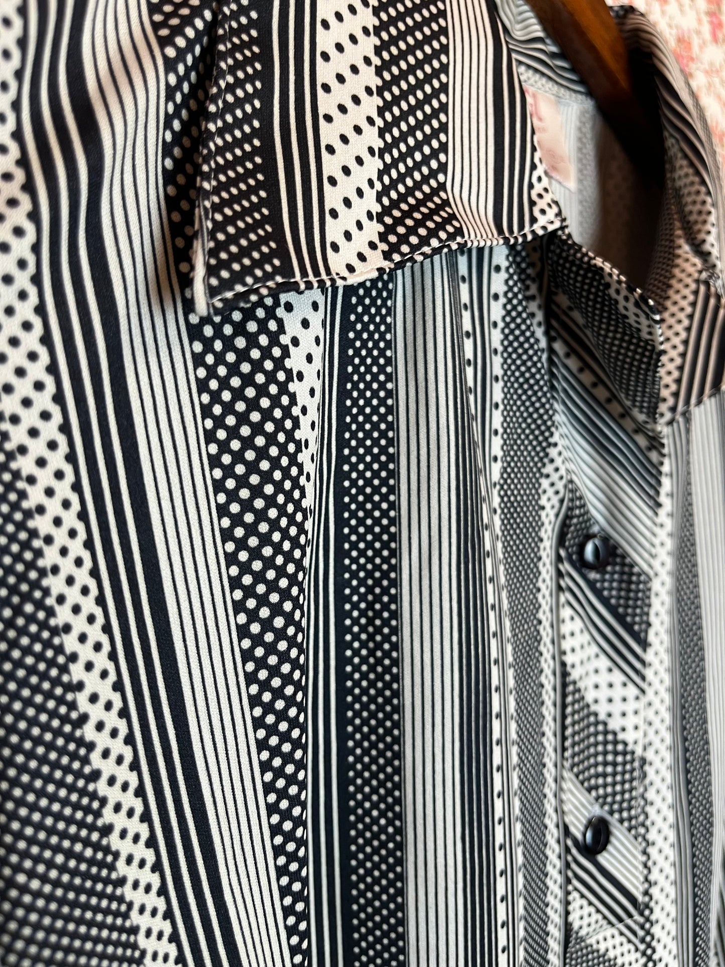 Vintage 1970s Striped Popover Shirt