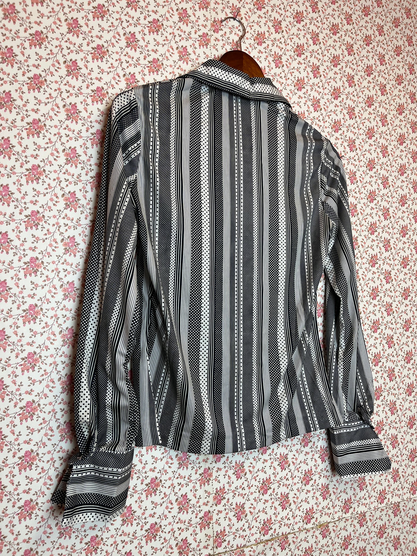 Vintage 1970s Striped Popover Shirt
