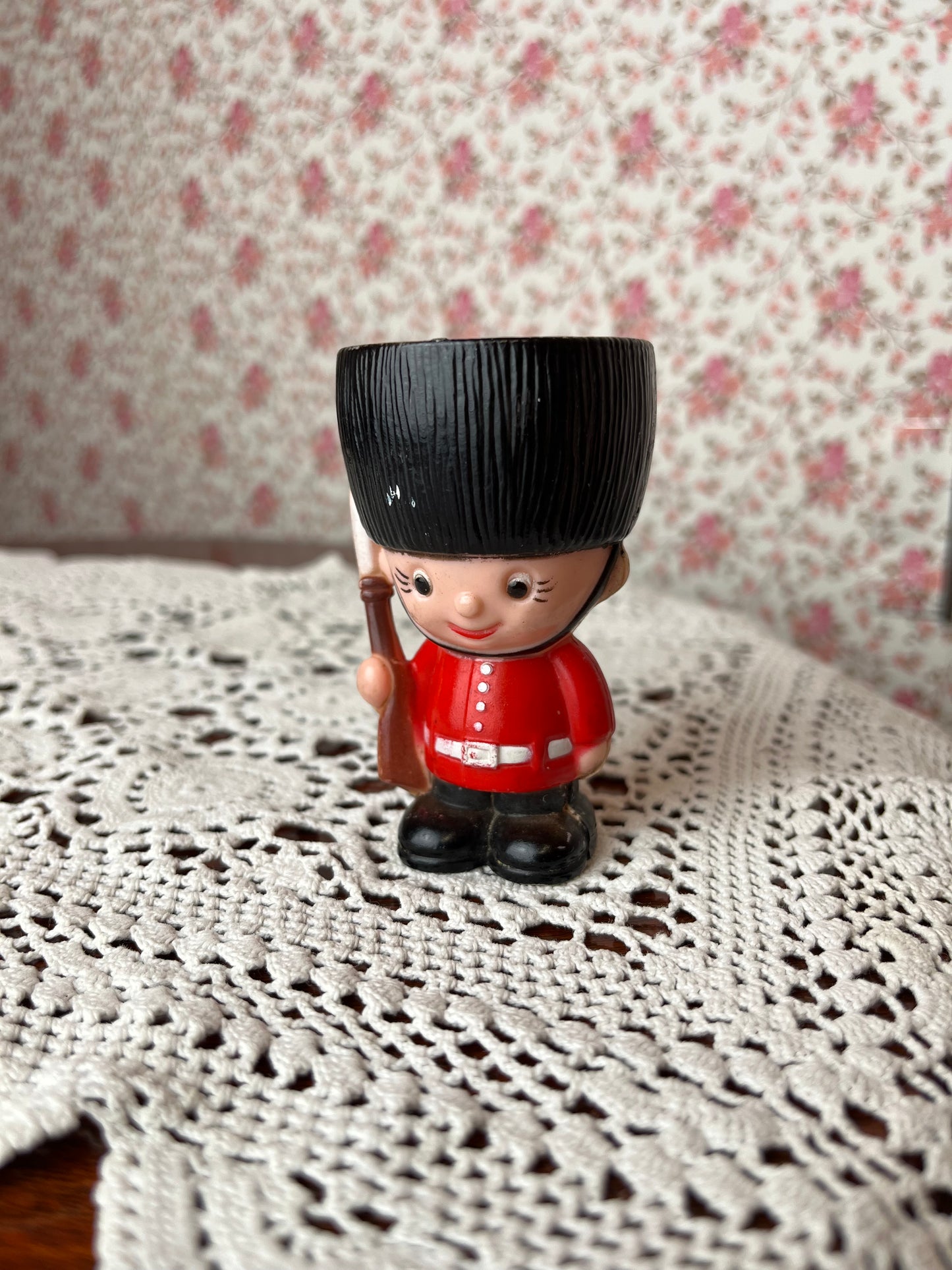 Vintage 1960s Novelty Guard Egg Cup
