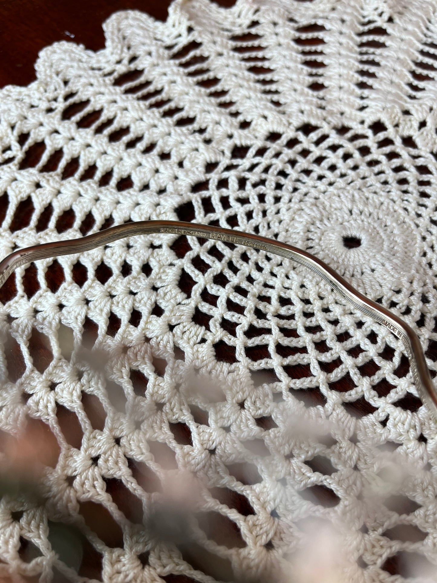 Vintage 1960s Mayell Silver Plated Queen Anne Glass and Chrome Cruet Set