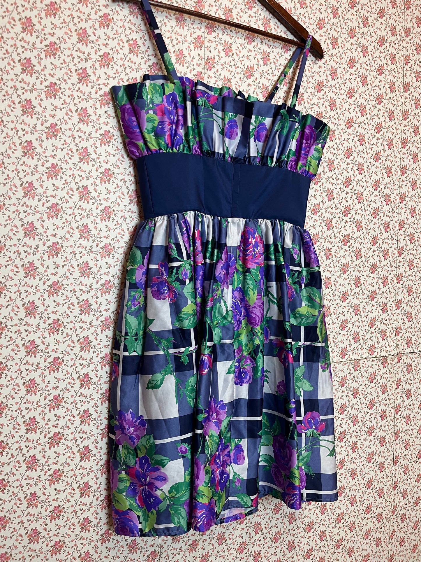 Vintage 1980s Satin Cocktail Dress