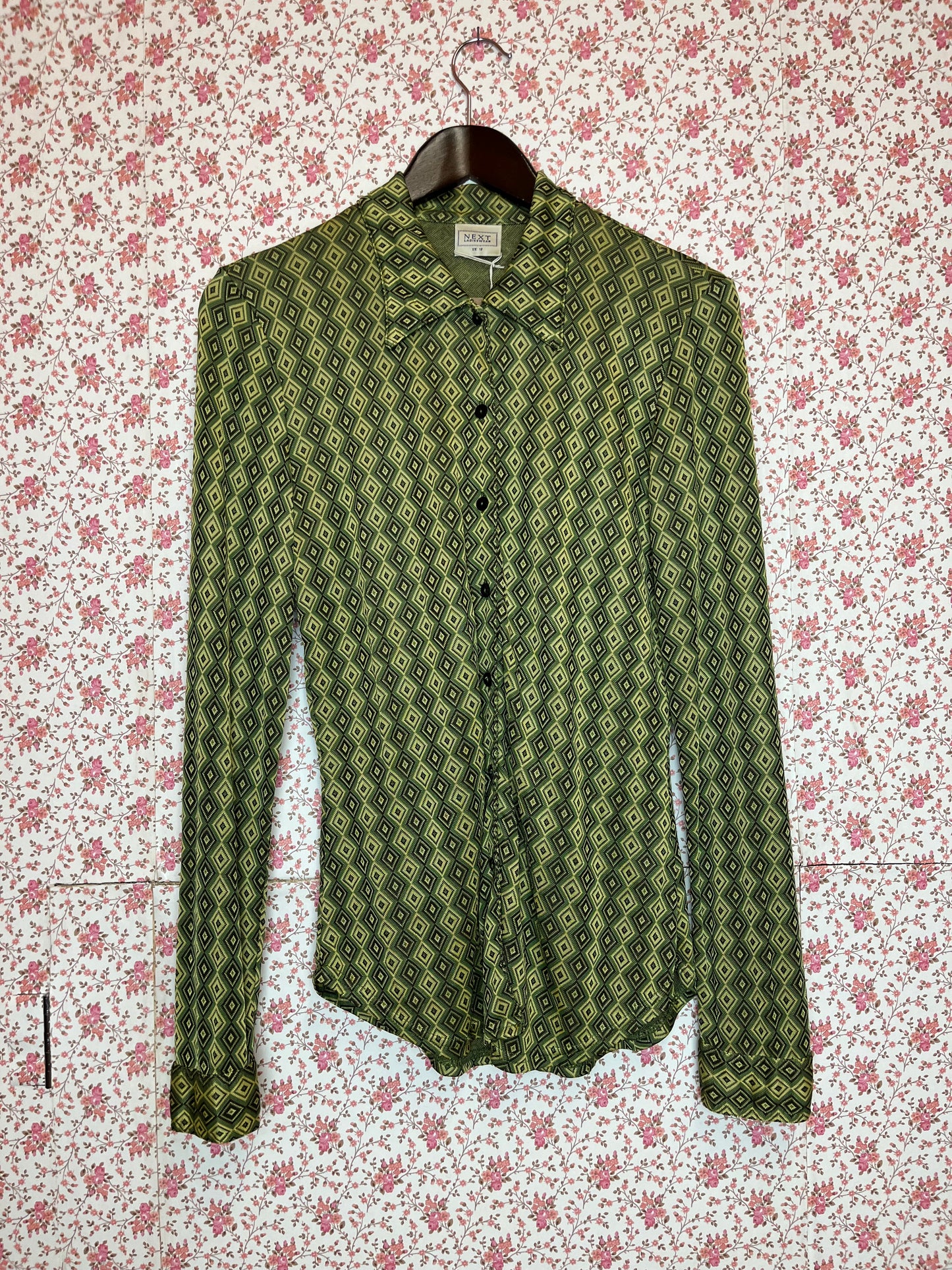 Vintage 1990s 70s Style Geometric Shirt