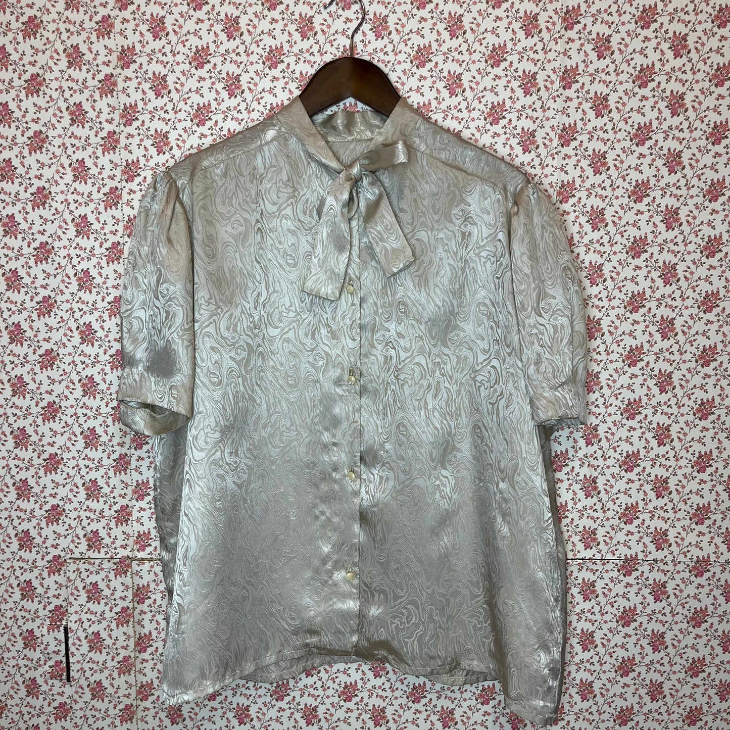 Vintage 1960s Style Pussybow Blouse