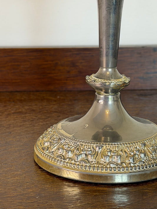 Vintage Silver Plated Candlestick