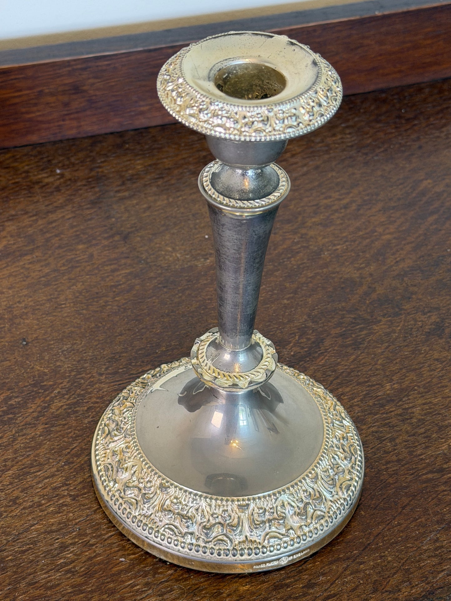 Vintage Silver Plated Candlestick