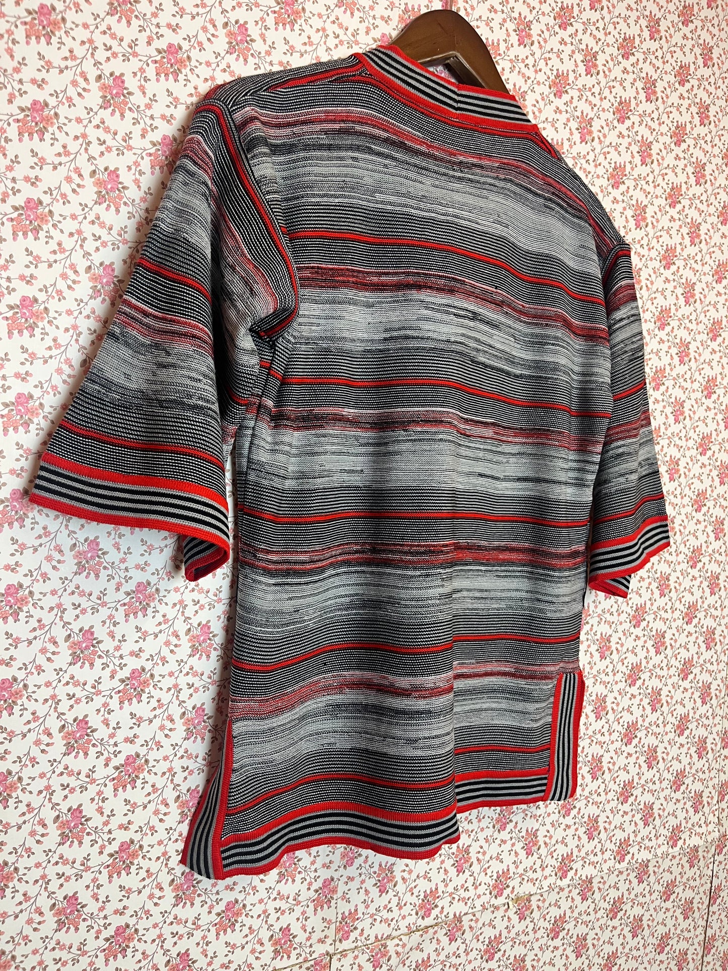 Vintage 1960s Deadstock Stripe Button Top