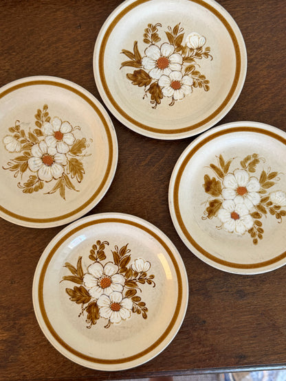 Vintage Mountain Wood Collection Stoneware Plate Set (8 Pieces)