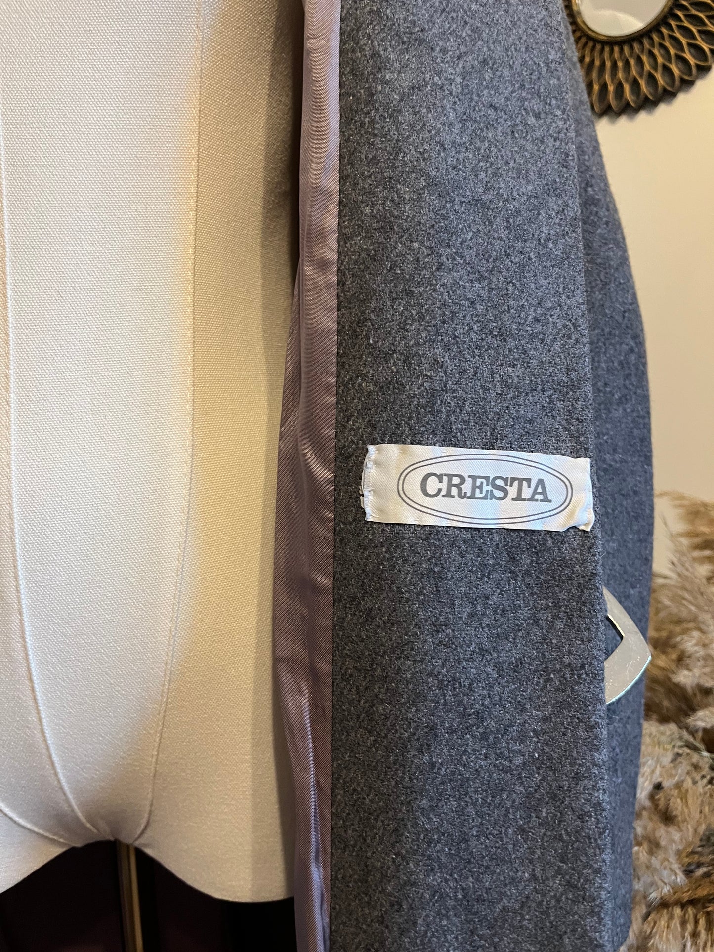 Vintage 1970s Tailored Wool Coat