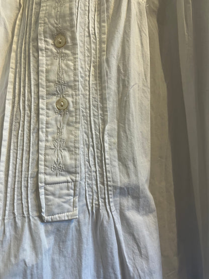 Antique Victorian Cotton Embroidered Nightdress