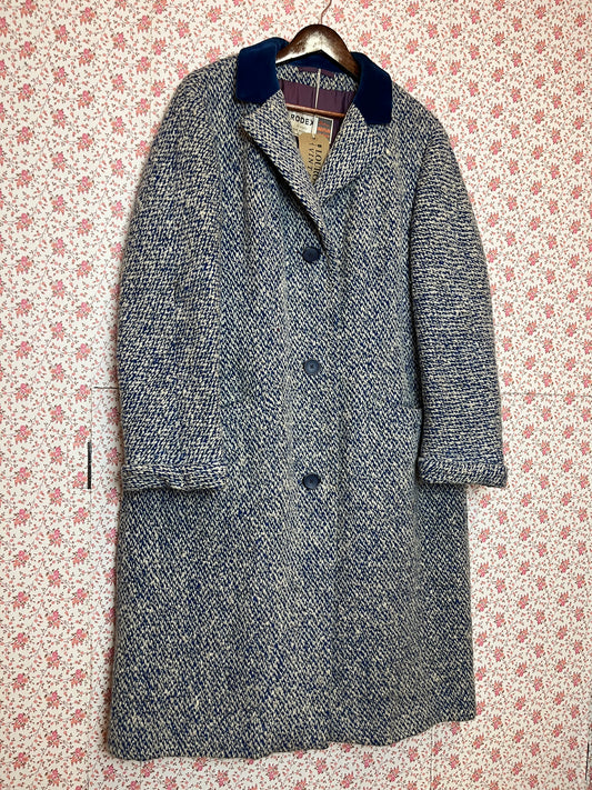 Vintage 1960s Rodex Irish Tweed Wool Coat