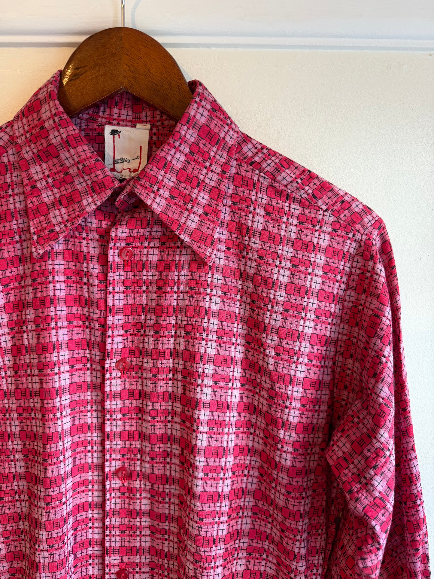 Vintage 1960s Geometric Woven Shirt
