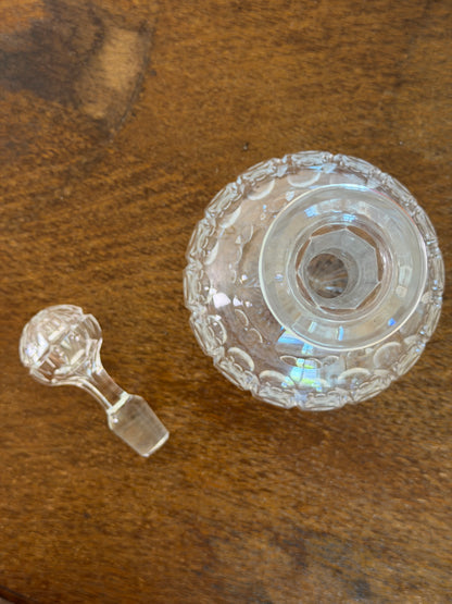 Vintage Cut Crystal Decanter with Stopper