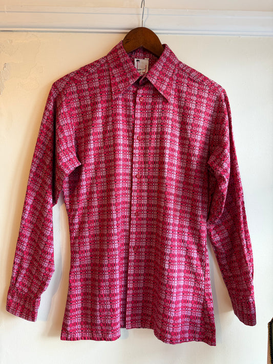 Vintage 1960s Geometric Woven Shirt