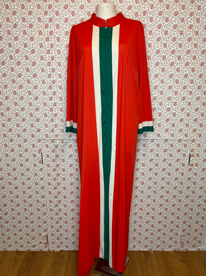 Stunning Original 1970s Vintage Vanity Fair Stripe Gown