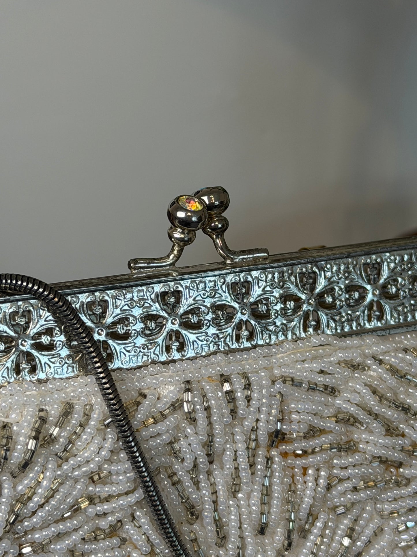 Vintage 1960s Starburst Beaded Handbag