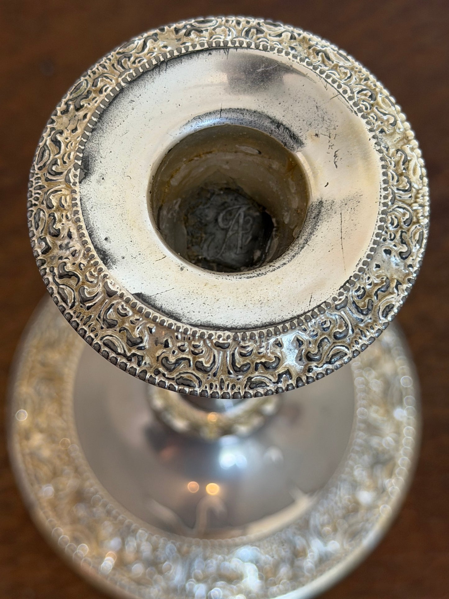 Vintage Silver Plated Candlestick