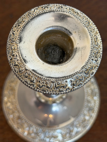 Vintage Silver Plated Candlestick