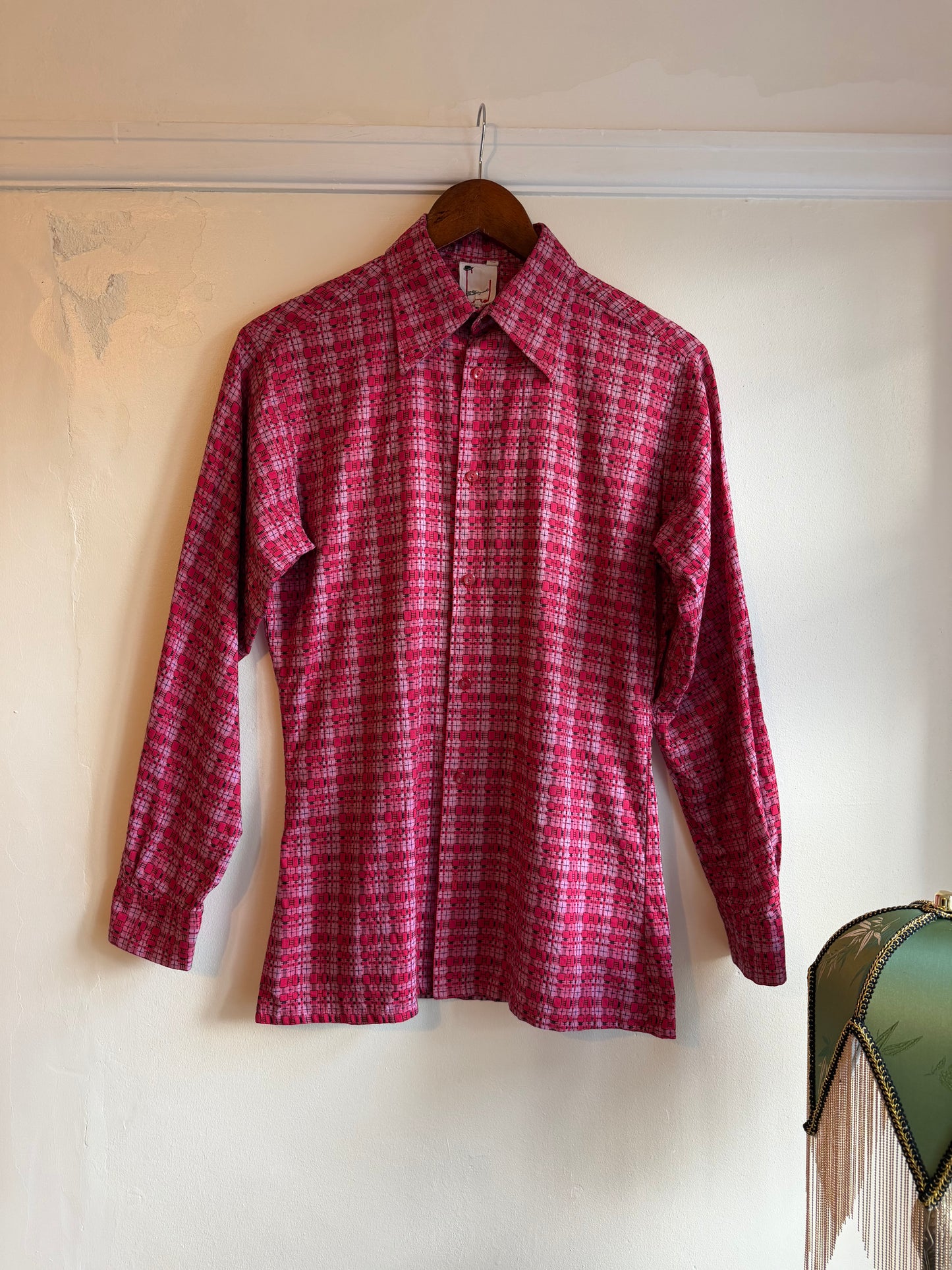Vintage 1960s Geometric Woven Shirt
