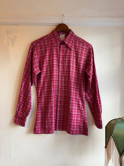Vintage 1960s Geometric Woven Shirt