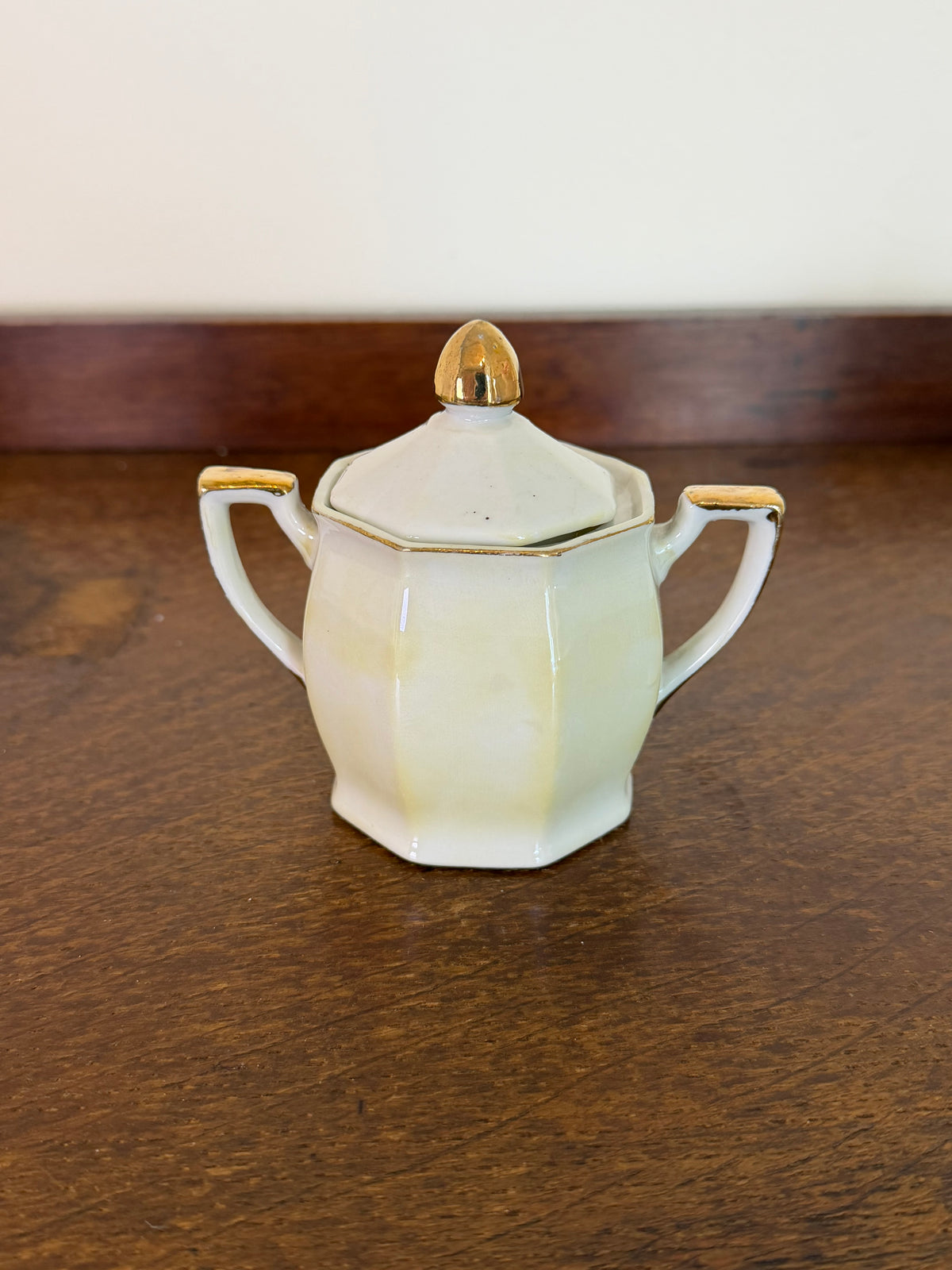 Vintage Hand Painted Miniature Ceramic Tea Pot Cup & Saucer Set