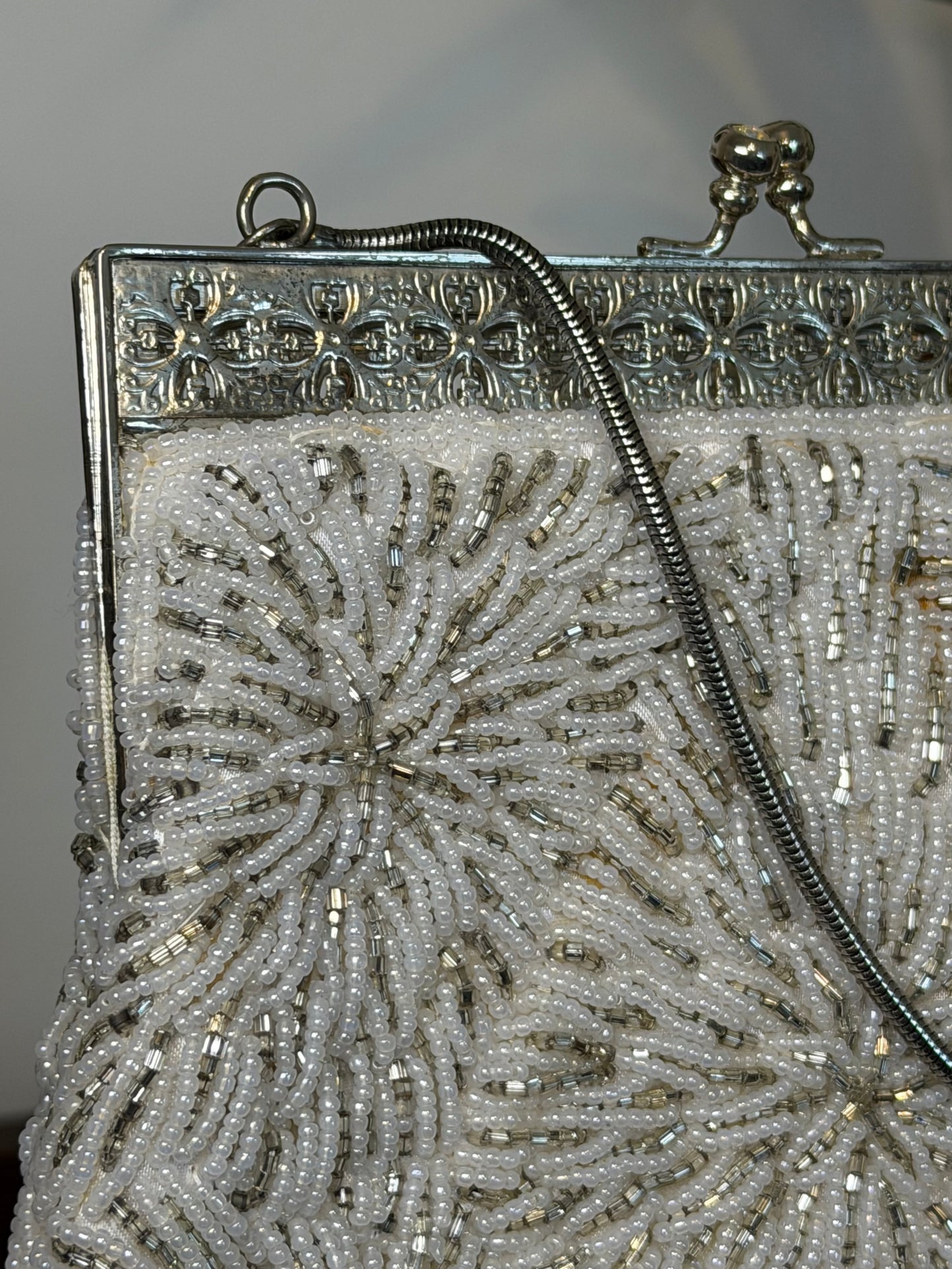 Vintage 1960s Starburst Beaded Handbag